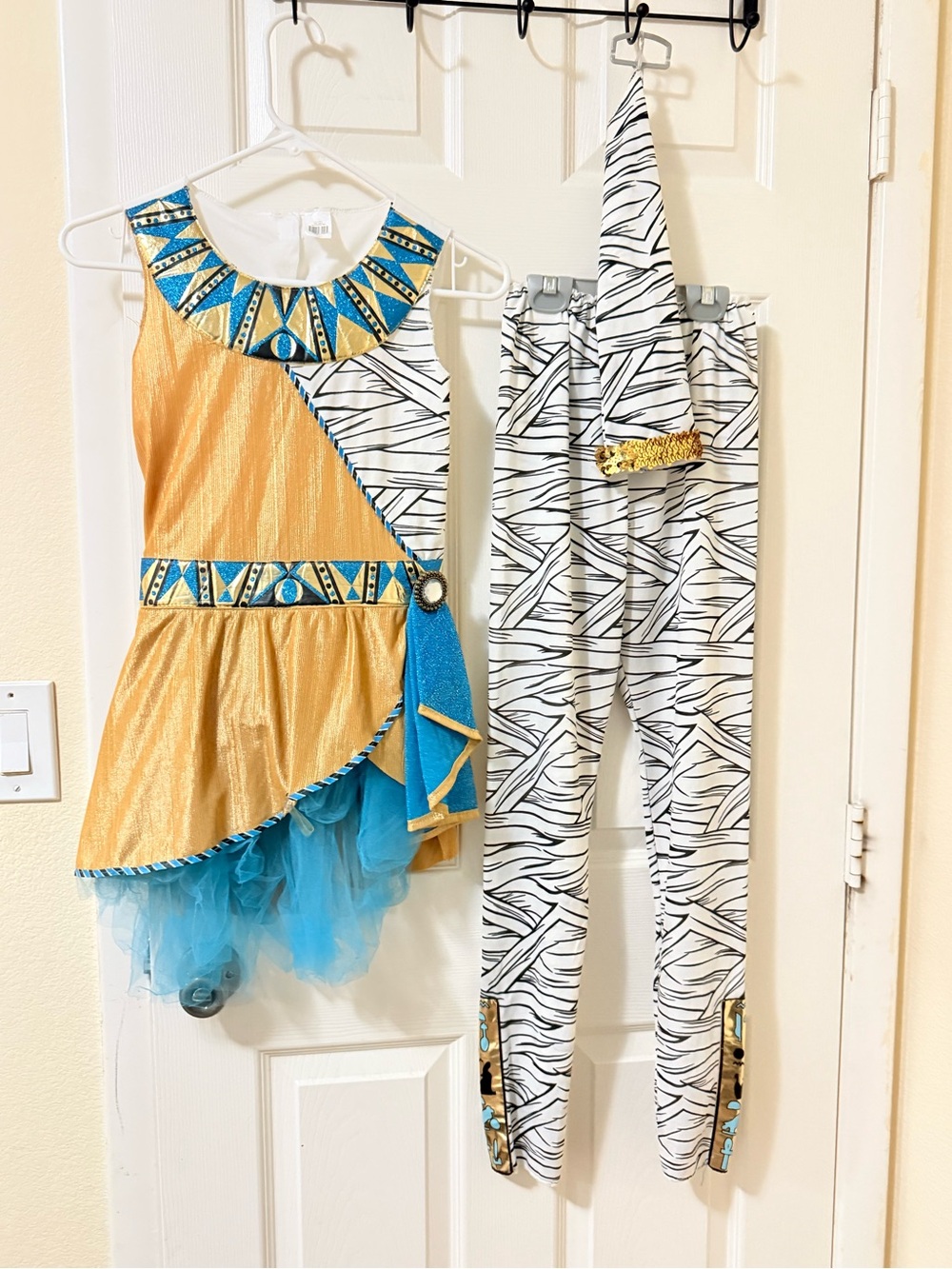 Gold & Teal Egyptian-Inspired Kids Costume Set